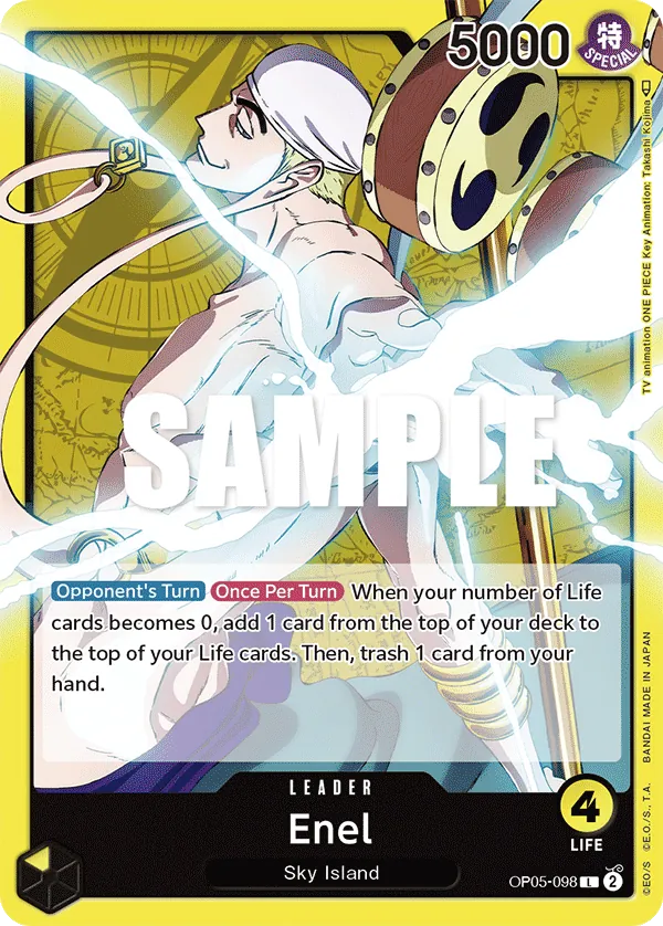 Enel leader card, OP05-098
