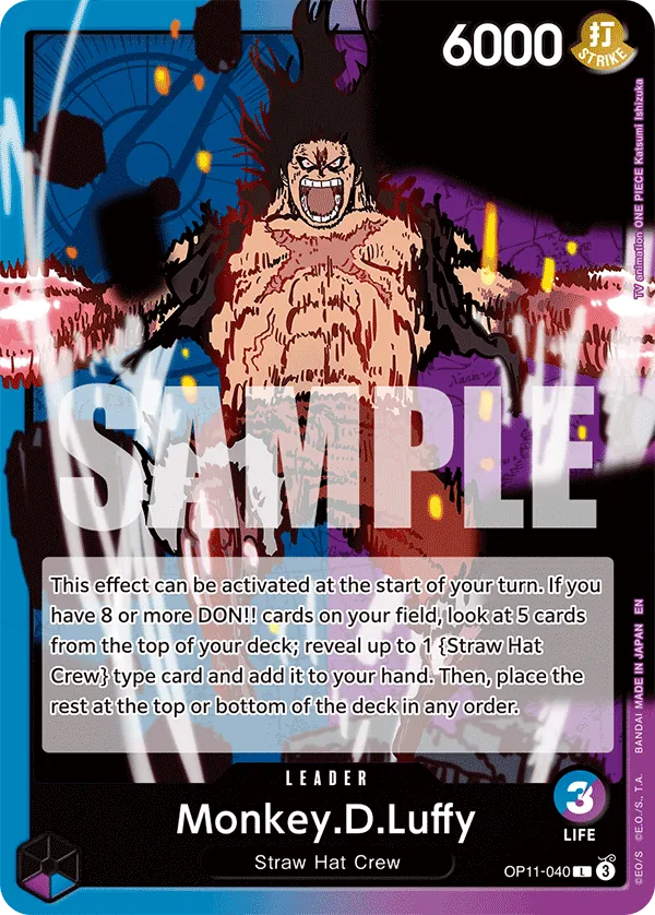 Monkey D. Luffy leader card, OP11-040