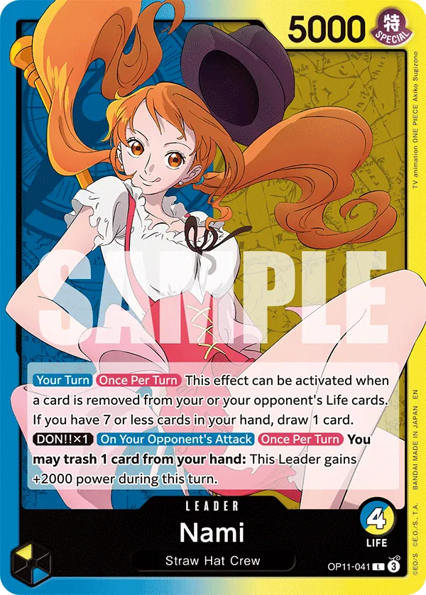 Nami leader card, OP11-041