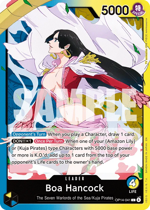 Boa Hancock leader card, OP14-041