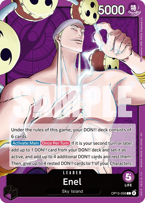 Enel leader card, OP15-058