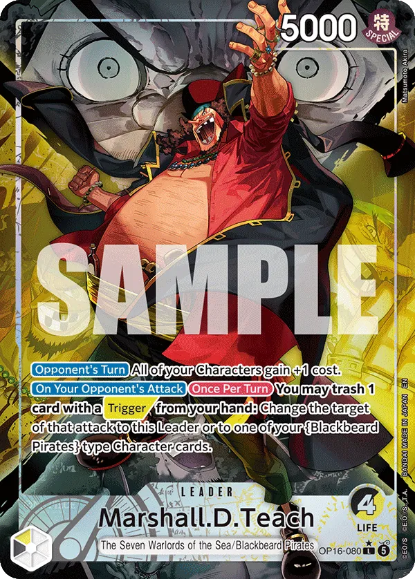 Marshall D. Teach leader card, OP16-080