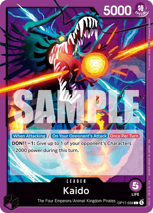 Kaido leader card, OP17-058