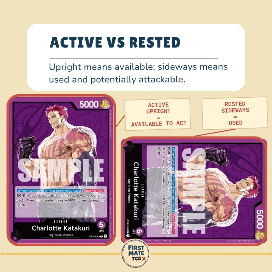 Rookie Glossary slide: Active vs Rested.